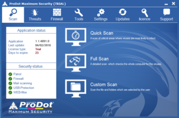 ProDot Maximum Security screenshot