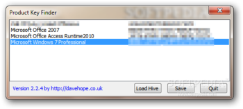 Product Key Finder screenshot