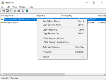 ProduKey screenshot