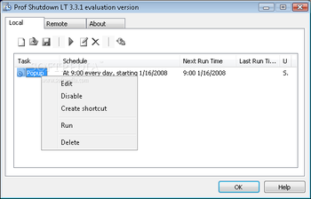 Prof Shutdown LT screenshot