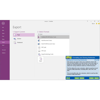 Professor Teaches OneNote 2016 screenshot