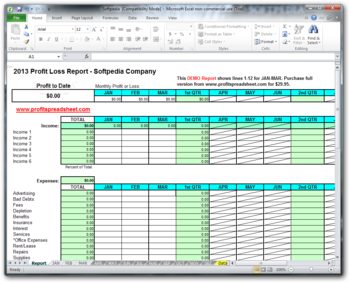 Profit Loss Report screenshot 2