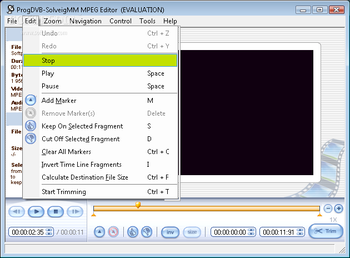 ProgDVB SolveigMM MPEG Editor screenshot 2