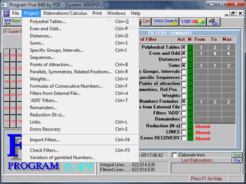 Program Five-649 screenshot 2