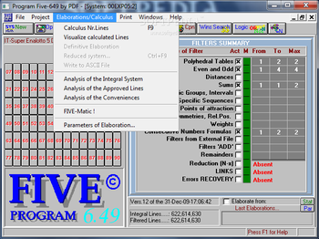 Program Five-649 screenshot 3