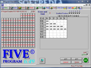 Program Five-649 screenshot 5