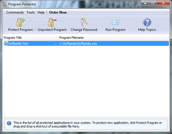 Program Protector screenshot