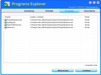 Programs Explorer screenshot 3