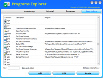 Programs Explorer screenshot 4