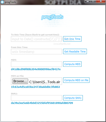 progTools screenshot
