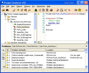 Project Analyzer screenshot 3