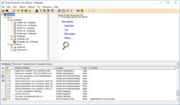 Project Analyzer screenshot