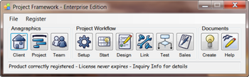 Project Framework screenshot