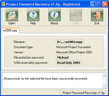 Project Password Recovery screenshot 2