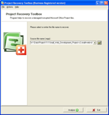 Project Recovery Toolbox screenshot
