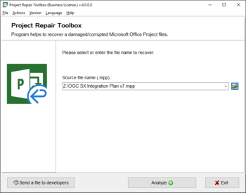 Project Repair Toolbox screenshot 2