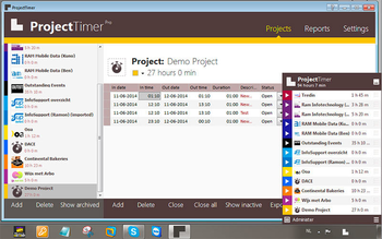 Project Timer screenshot