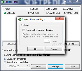 Project Timer screenshot 2