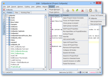 Project Viewer for jEdit screenshot