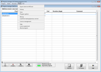 Projects Manager screenshot 3