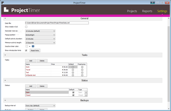 ProjectTimer screenshot 3