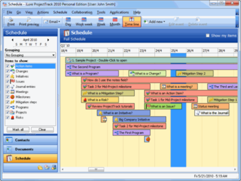 ProjectTrack Personal Edition screenshot