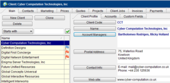 Projetex Translation Agency Workstation screenshot