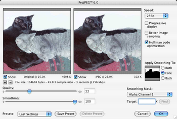ProJPEG for Macintosh screenshot 2