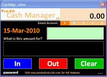 ProKit Cash Manager screenshot