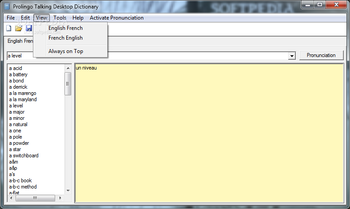 ProLingo English French Talking Dictionary screenshot 2