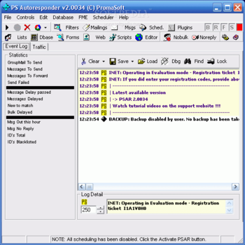 PromaSoft AutoResponder screenshot
