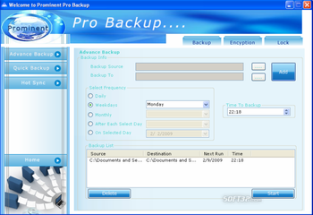 Prominent Pro Backup screenshot 2