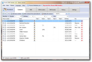 Promo SMS Sender screenshot