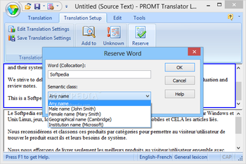 @PROMT English-French Professional Translator screenshot 19