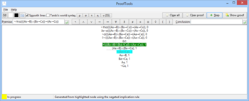 ProofTools screenshot