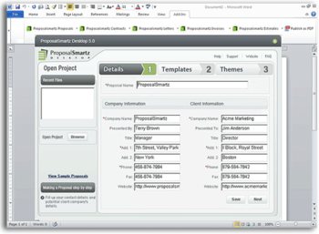 ProposalSmartz Desktop screenshot