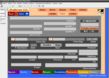 ProServer  screenshot