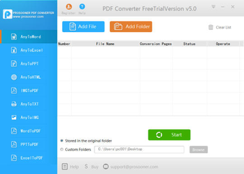 ProSooner PDF to Word Converter screenshot