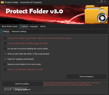 Protect Folder screenshot 2