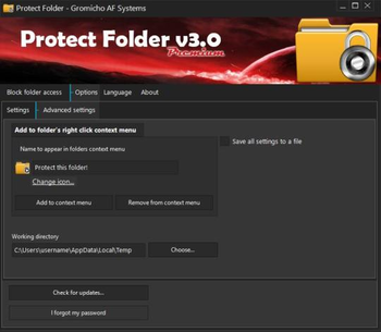 Protect Folder screenshot 3