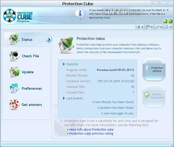 ProtectionCUBE screenshot