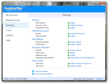 Protector Plus Internet Security screenshot 8