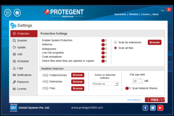 Protegent Antivirus screenshot 6