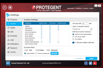 Protegent Total Security screenshot 13