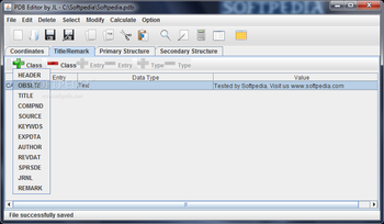 Protein Data Bank Editor screenshot 2