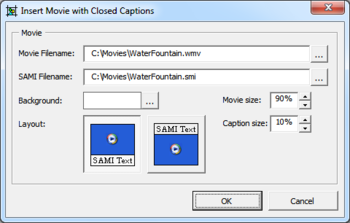ProTools Movies with Closed Captions screenshot