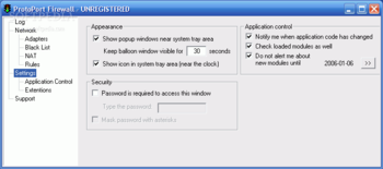 Protoport Personal Firewall screenshot 3
