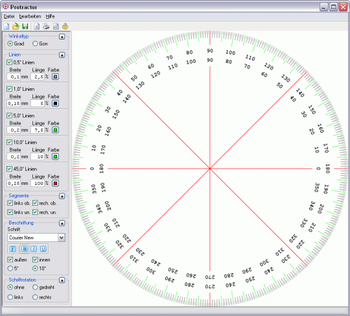 Protractor screenshot
