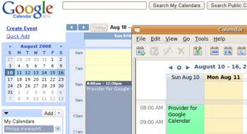 Provider for Google Calendar screenshot 2