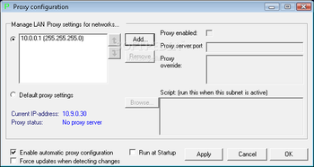 Proxy Auto Config screenshot